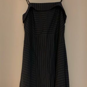 Banana Republic Pinstripe Asymmetrical Dress